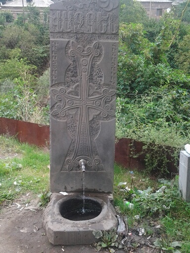 Armenie - Vers Vanadzor fontaine